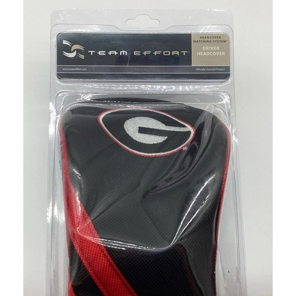 Team Effort NCAA 2-Piece Driver Headcover Hybrid Headcover Georgia Bulldogs